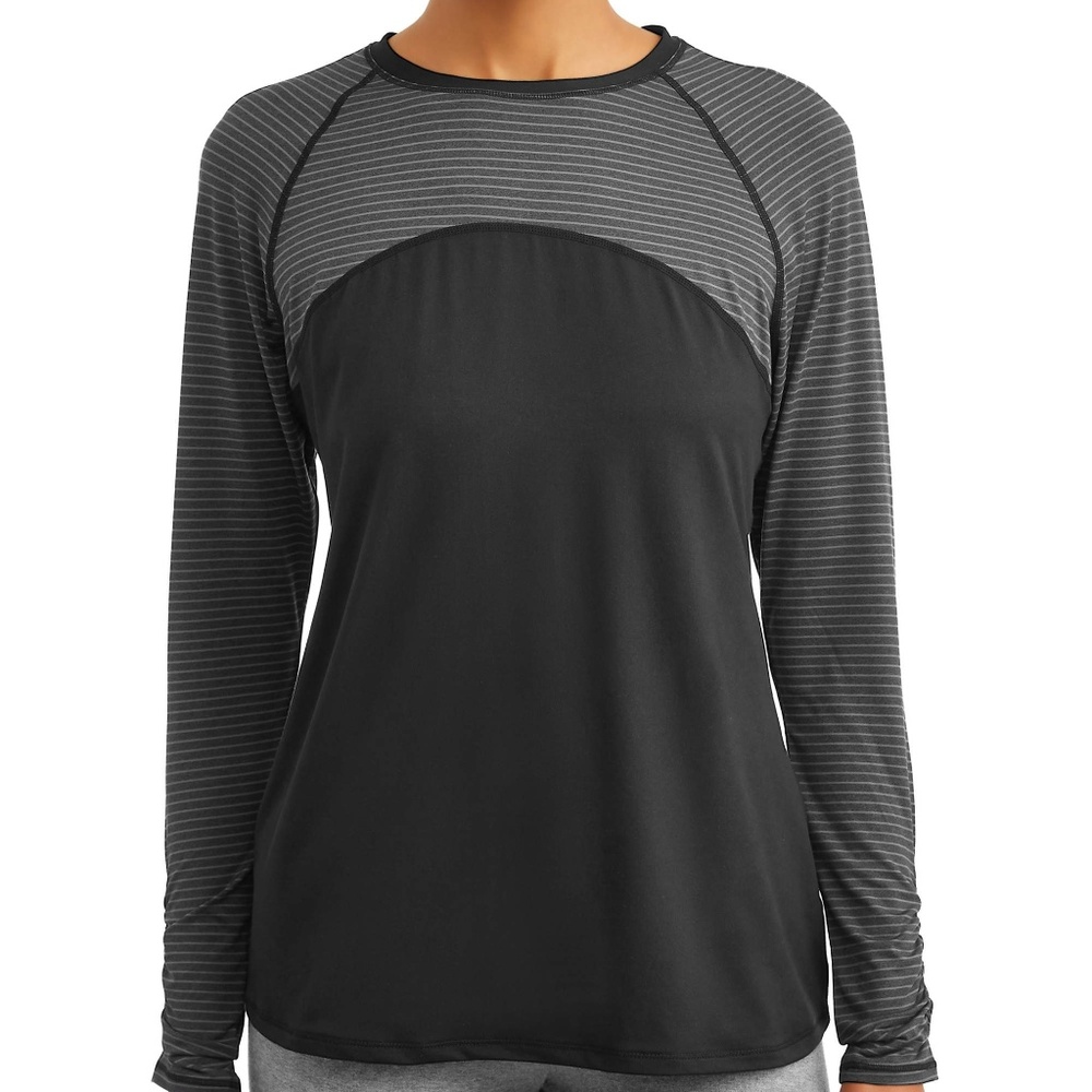 Avia Active Wear Top 3x Grey/Black NWT
